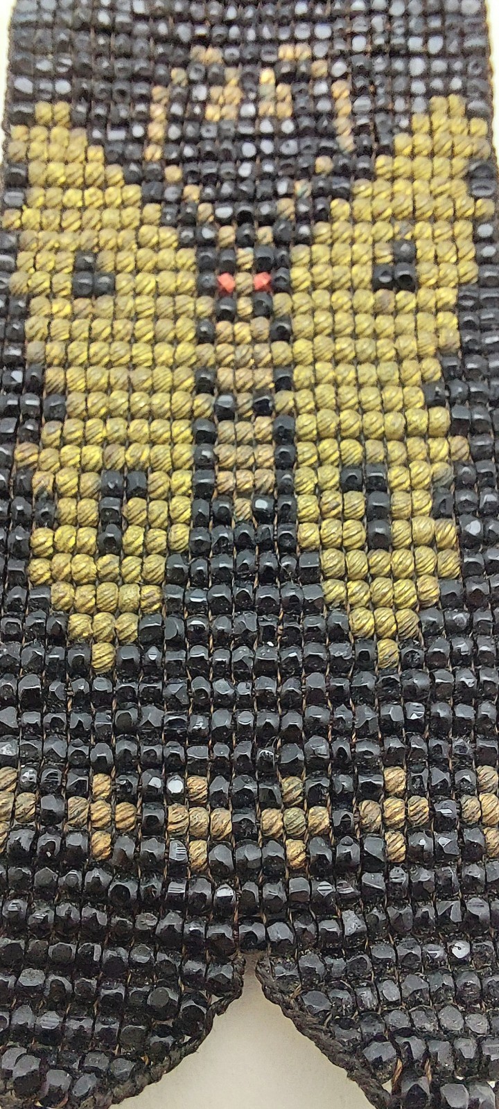 Antique Art Deco Lot 2 Flapper Seed Bead Necklaces Sautoir Butterfly Red Lariat