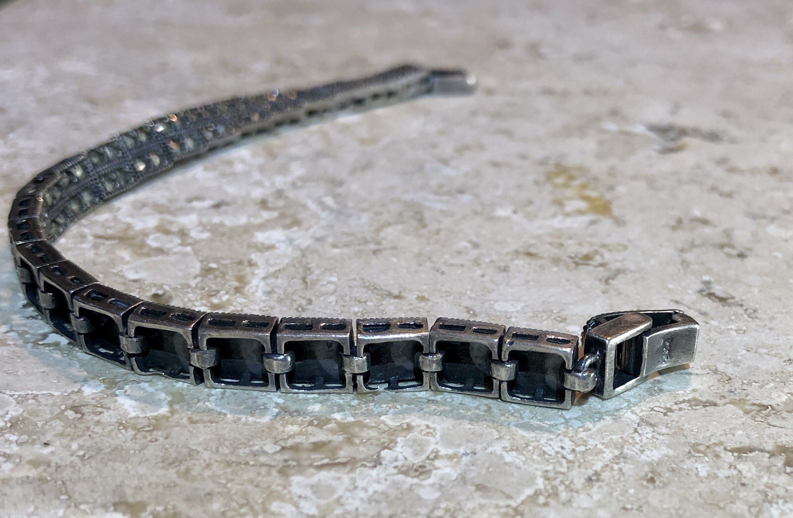 ✨💎VINTAGE Sterling Silver MARCASITE Bracelet 🌟 ESTATE Jewelry • Collector 🌟