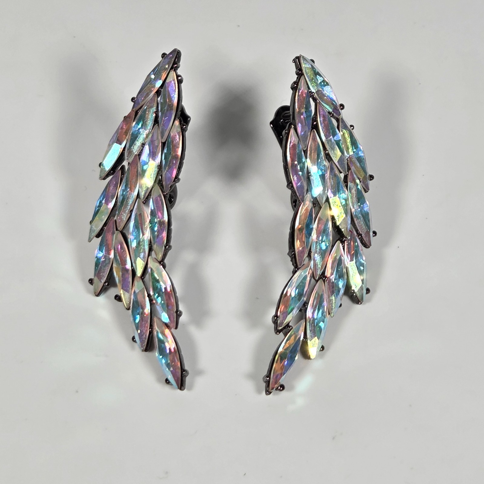RARE- YSL Yves Saint Laurent Aurora Boralis Goossen’s Earring & Brooch Set