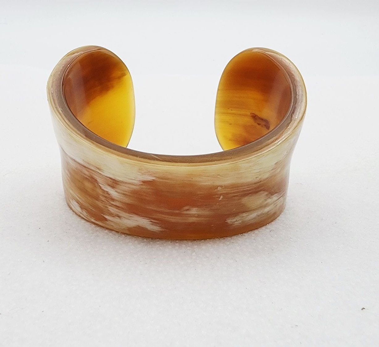 Vintage marble look acrylic resin cuff bracelet