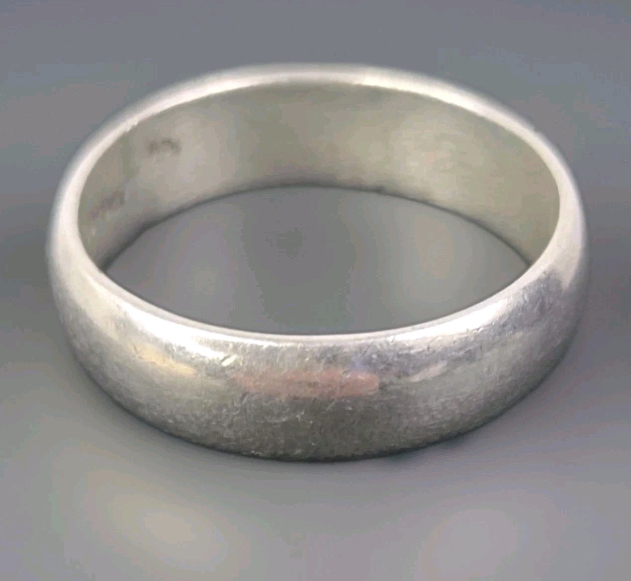 Mens Polished Band Sterling Silver Ring 925 Mexico Size 13