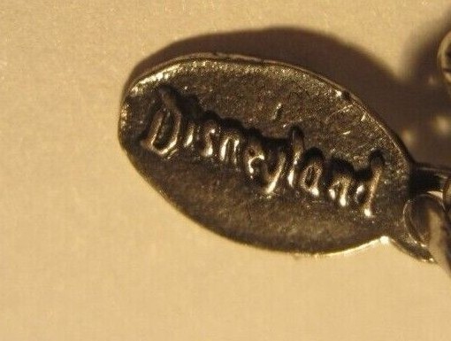 Vintage Sterling Disneyland Mickey Mouse Waiving Bracelet Travel Charm Jewelry