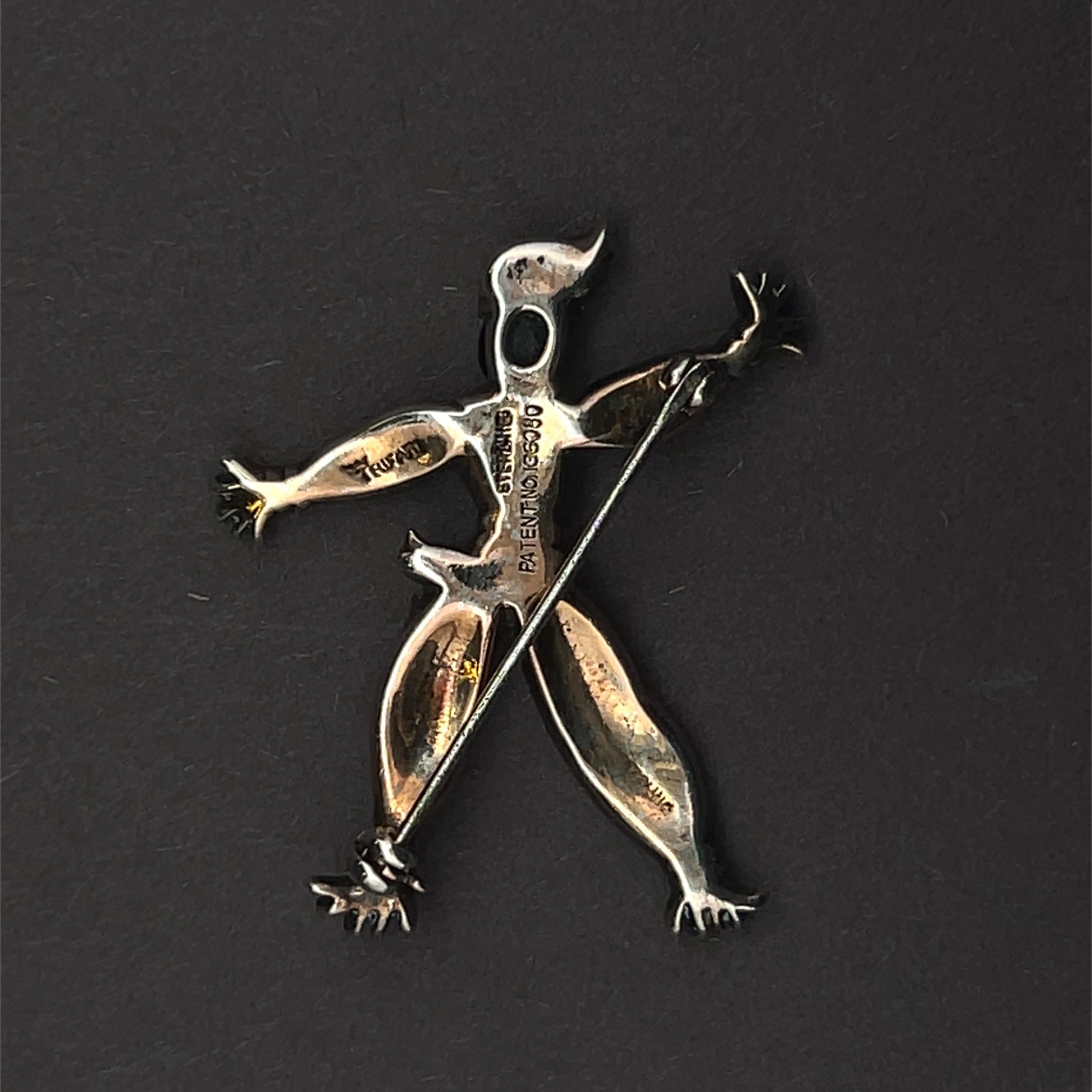 Alfred Philippe Trifari Sterling Silver Rintintin Ragdoll Brooch