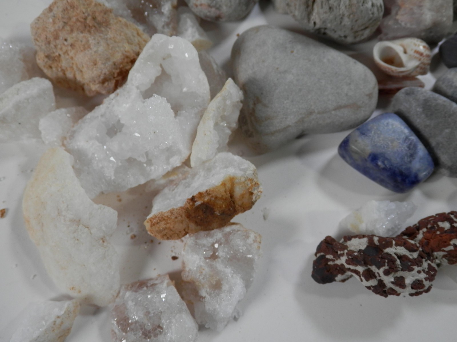 Assorted Gemstone & Agate Rock Lot Polished & Unpolished Loose Multiple Sizes