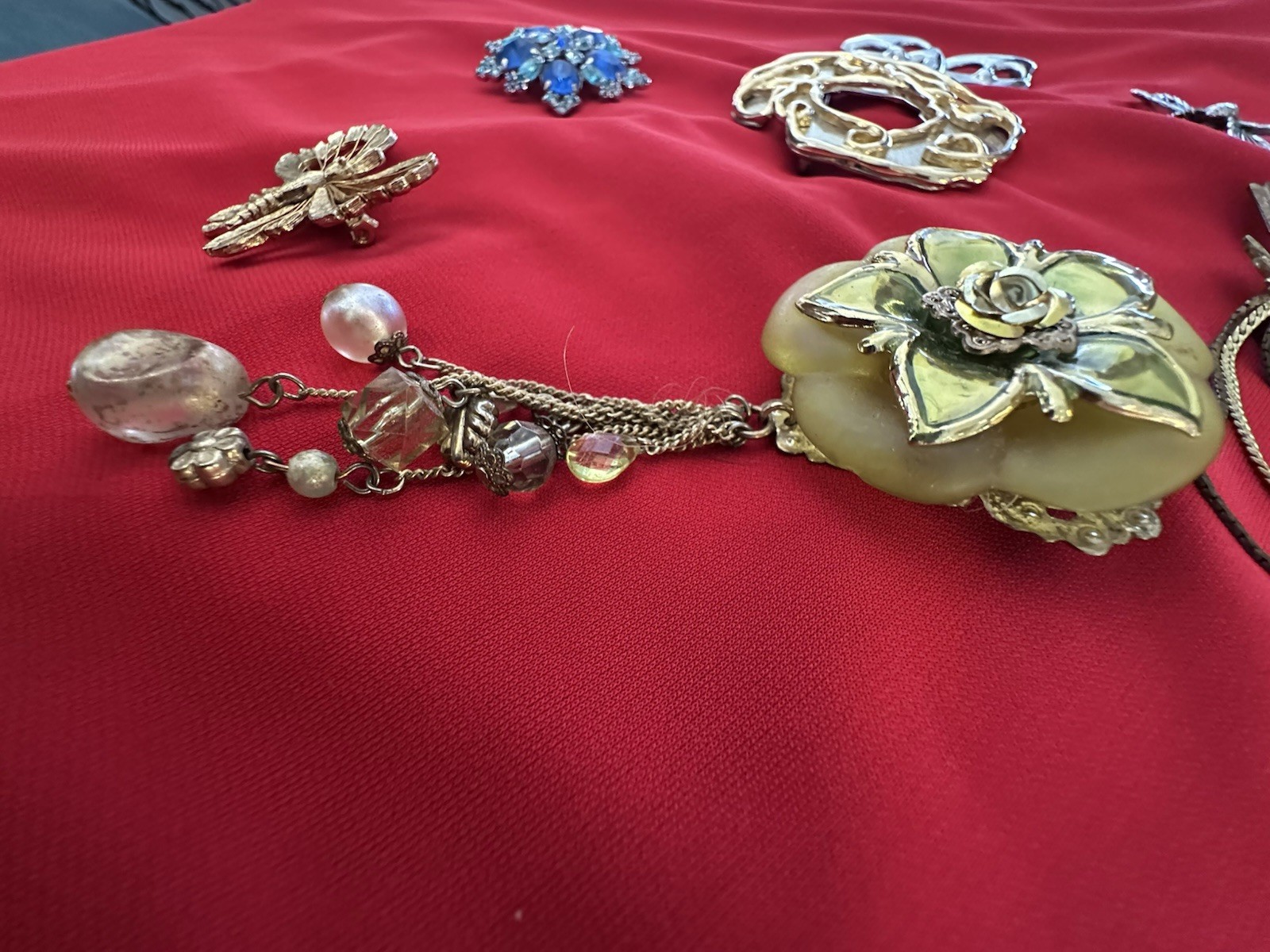 Vintage mixed Lot 10pc Brooch Pin Pendant, Maximal Art, ParkLane.