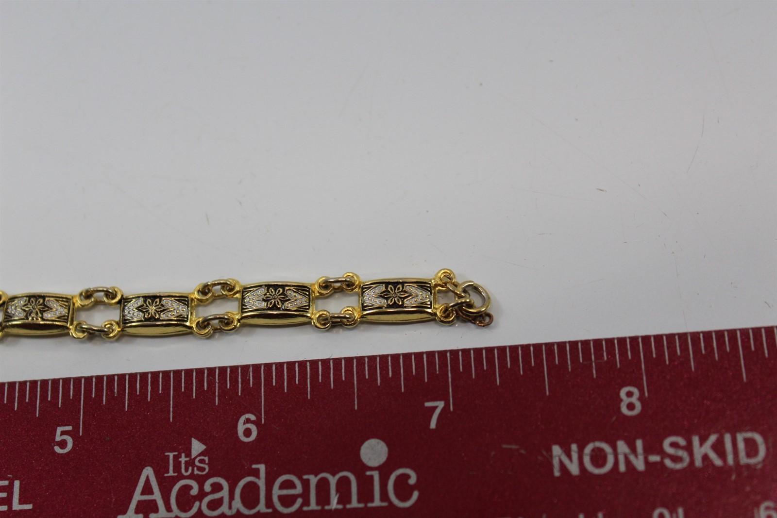 Bracelet Gold-tone Alloy 7.5″ Vintage