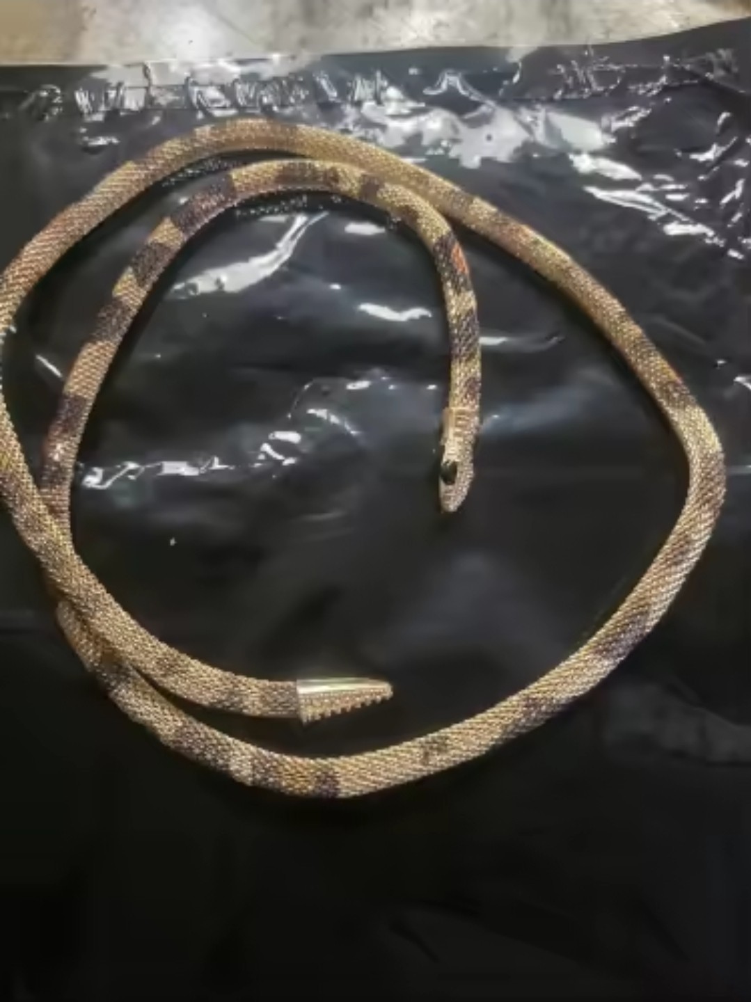 vintage snake choker necklace