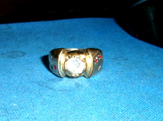 ROLLED GOLD MENS RING SIZE 11.25 A2