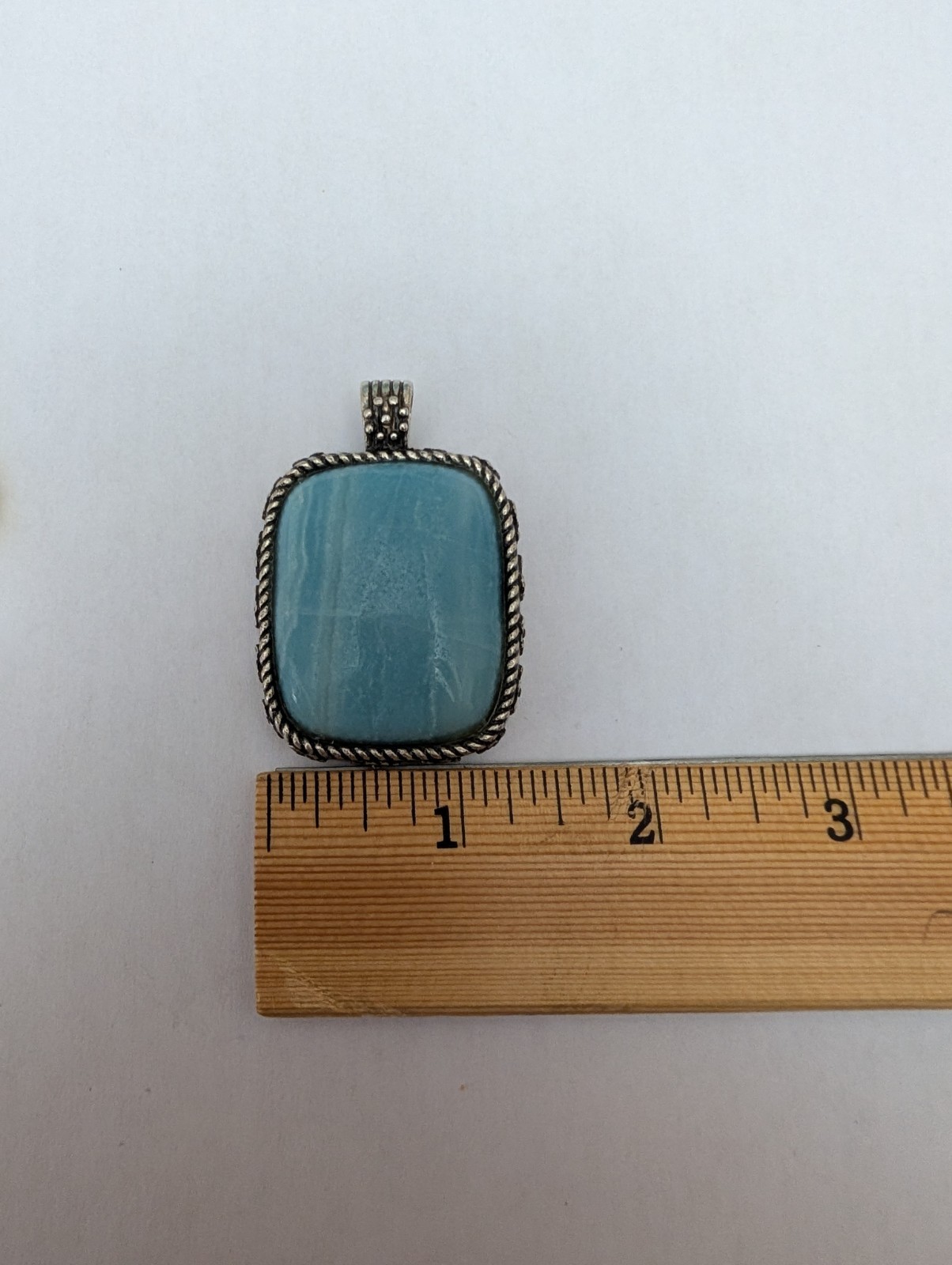 VINTAGE LUCKY BRAND REVERSIBLE STONE PENDANT . NO CHAIN