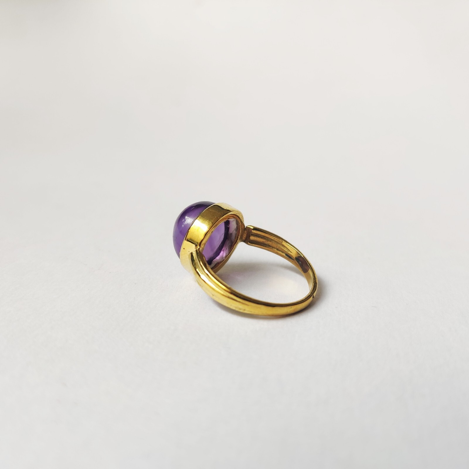 925 Starling Silver Created Amethyst Ring Size 7 Handmade Art And Deco Victorian