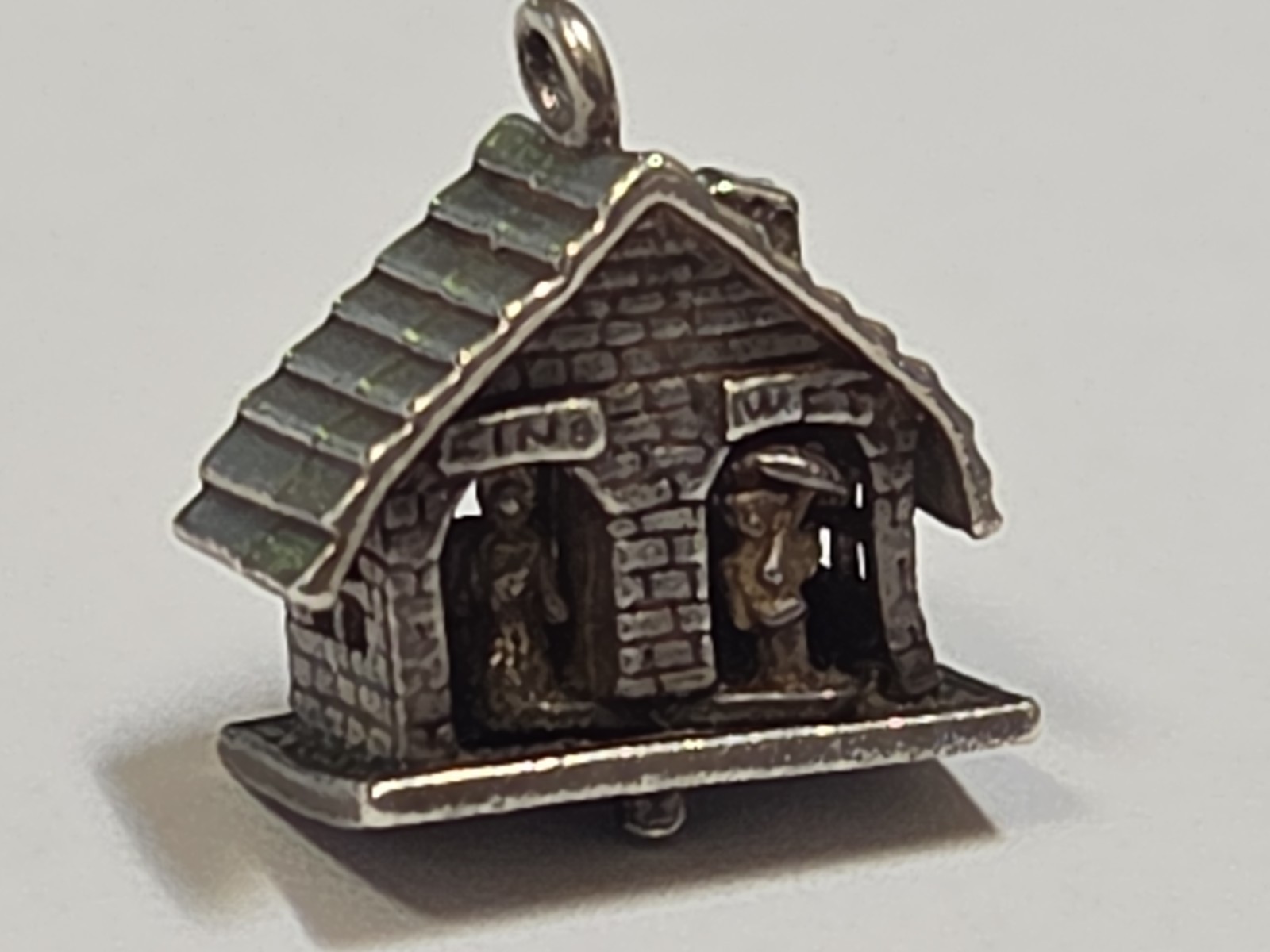 Sterling Silver ~ Restroom Charm ~ Men’s Woman’s Side ~ MOVES ~ VINTAGE