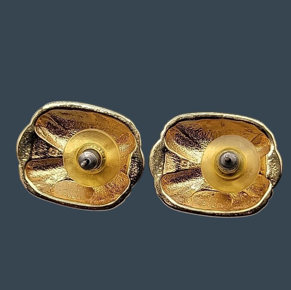 Vtg Kenneth Lane for Avon Duchess of Windsor Panther Collection Post Earrings