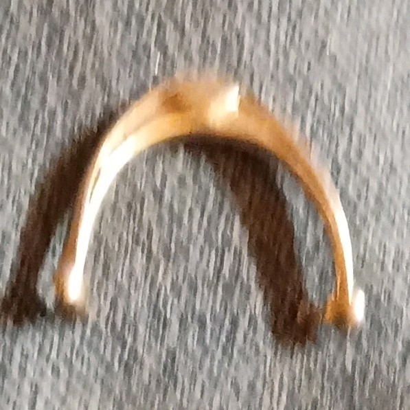 Gold Tone Horseshoe Luck Pin Brooch – Unisex Adults, No Main Stone, Gold
