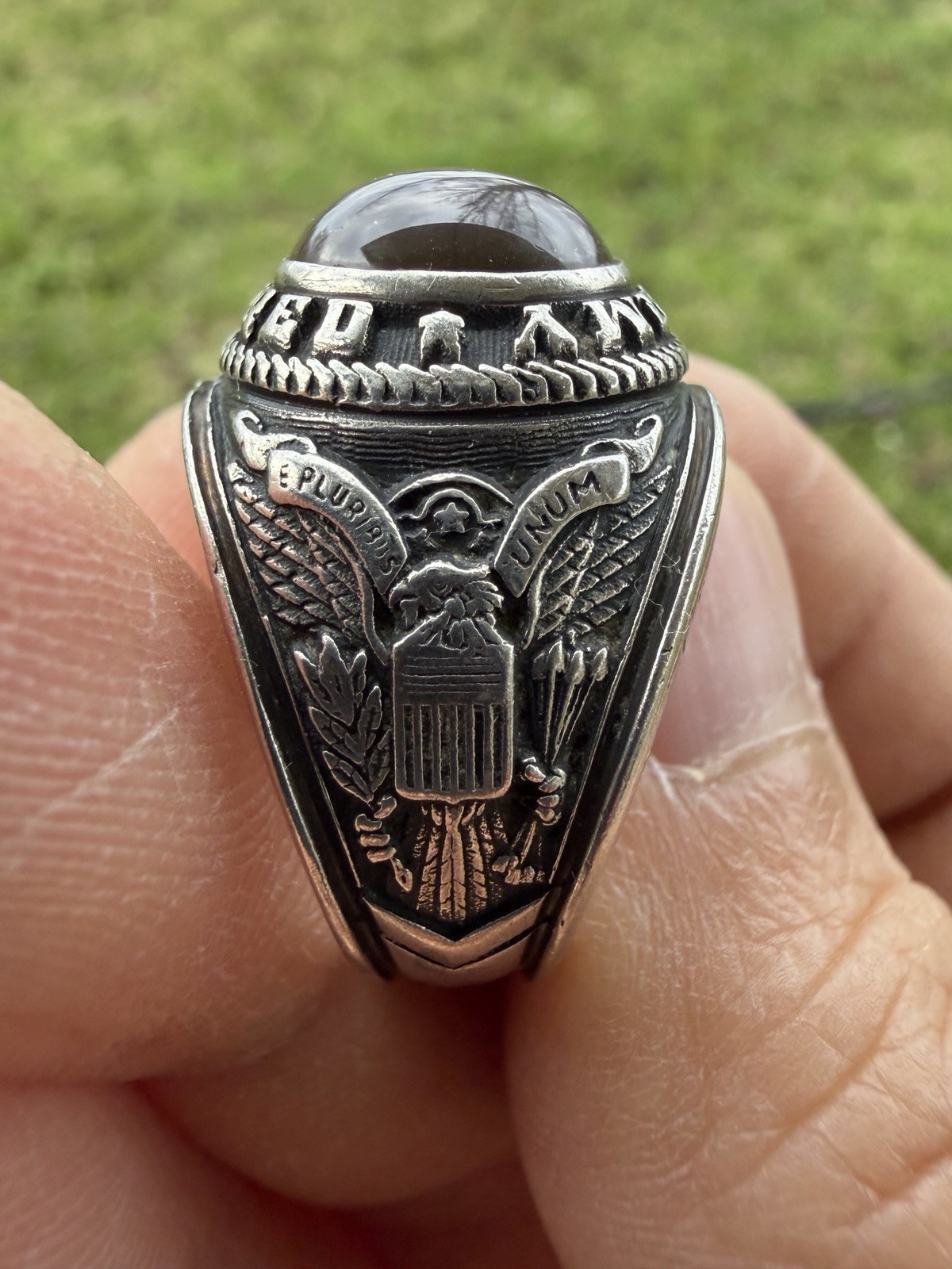 Vintage Military Us Army Returned Class Ring ( 10.4% Palladium)