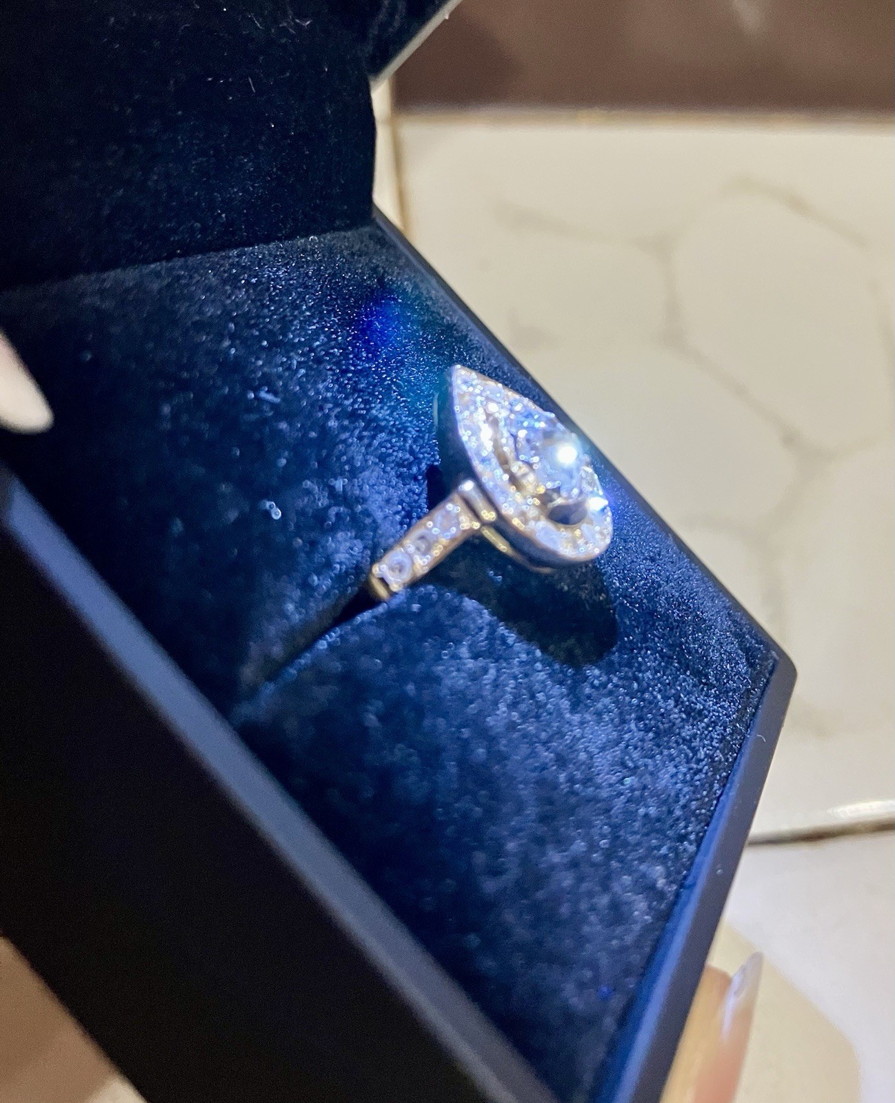 Vintage 14K Gold Rose-Cut Diamond Halo Ring
