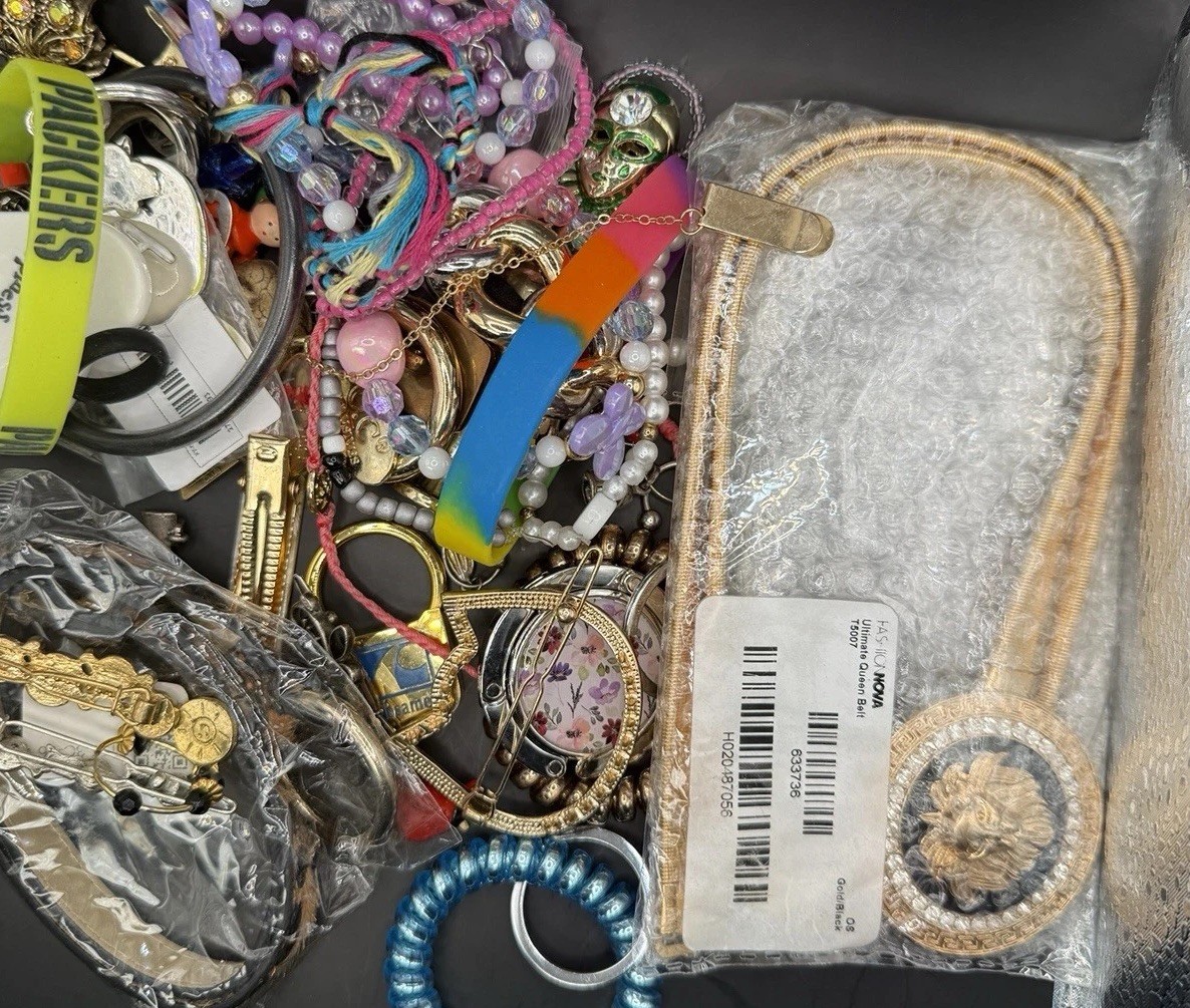 1 lb Lot Vintage & Modern Jewelry “Tangents” Bracelets Beads Junk And MORE