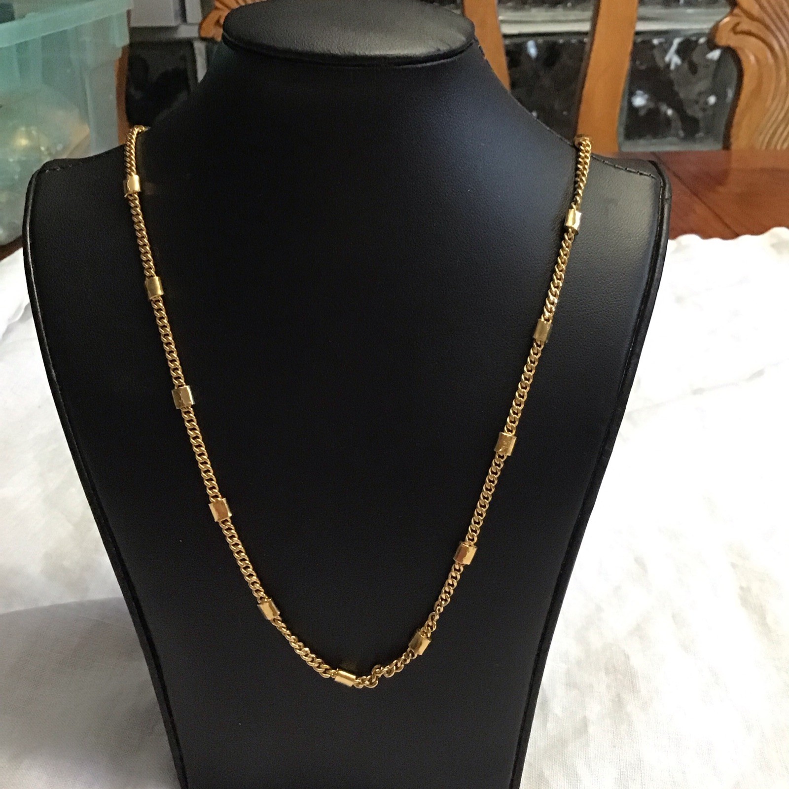Vintage Monet Gold Tone Fancy Chain 22”
