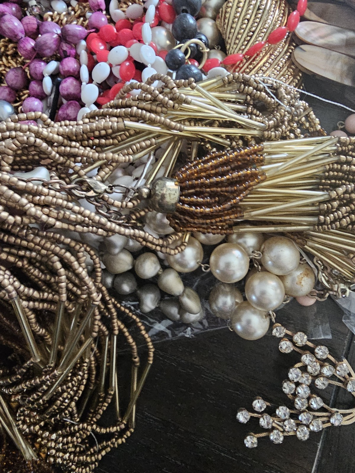 3LB 9OZ Lot of Unsearched Jewelry Repair Craft Wear Lot