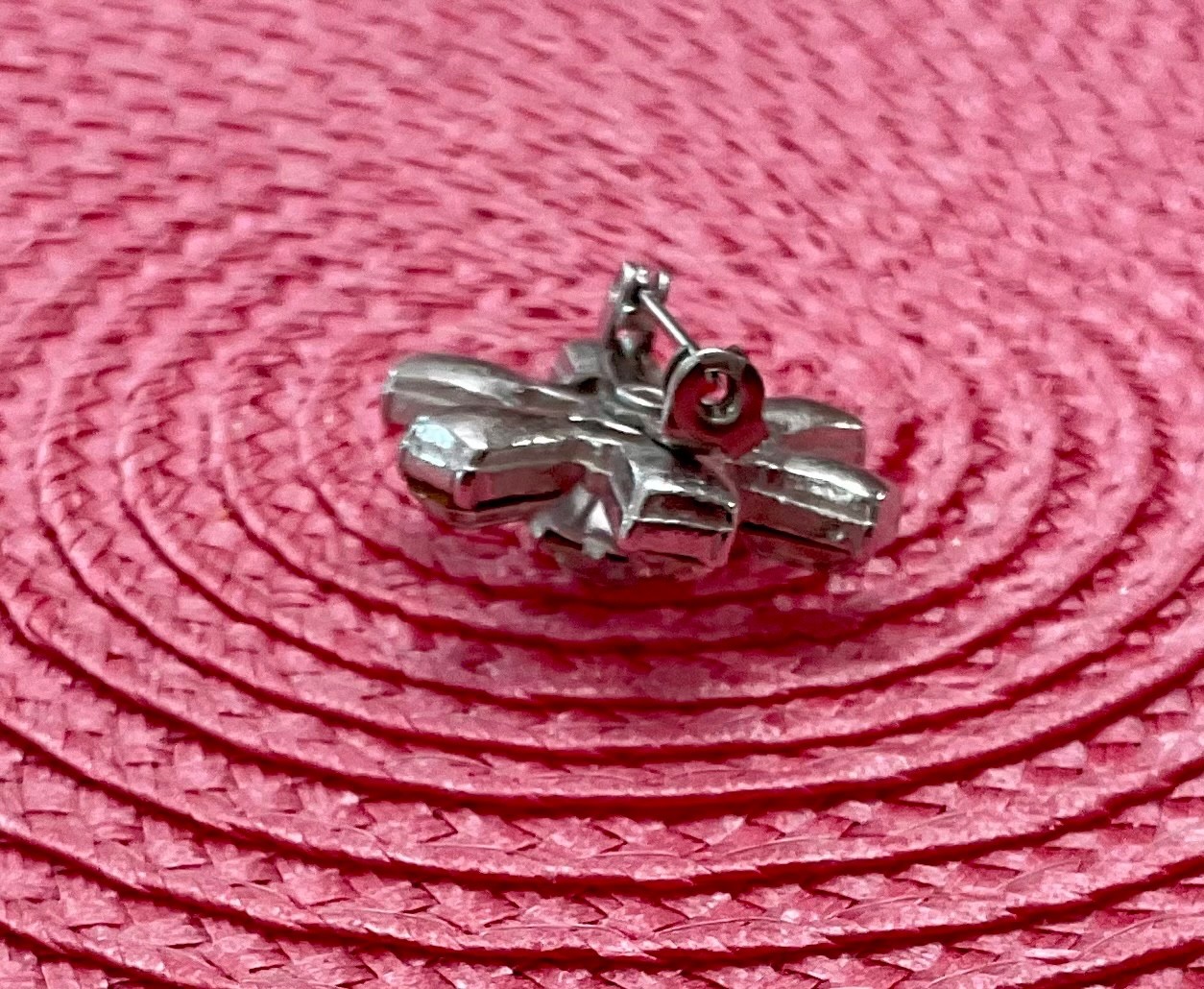 Vintage Signed Coro Rhinestone Pin Brooch Six Spokes Grandmother’s Brooch/Pin