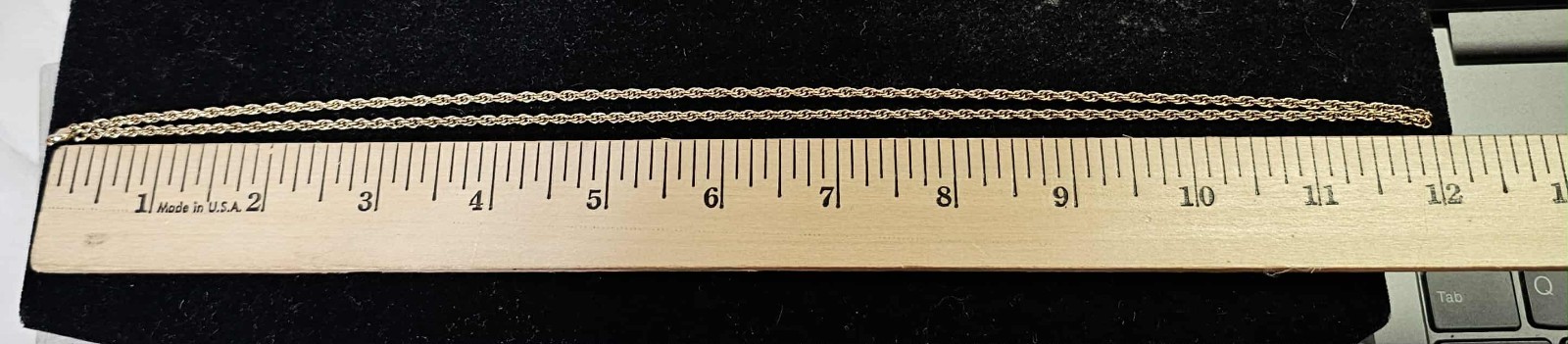 Vtg DESIGNER ACO 1/20 12K GOLD FILLED CHAIN Link NECKLACE 24in- S155