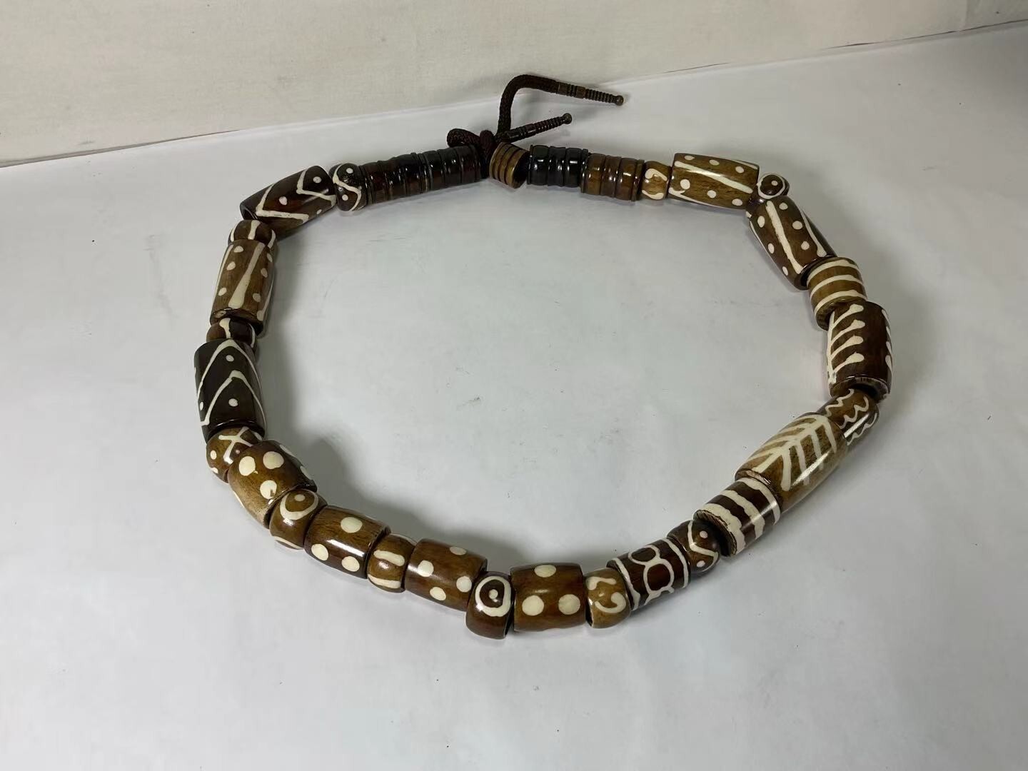 VV17 Vinntage Antique Very Beautiful Necklace Made with Inlay Technique