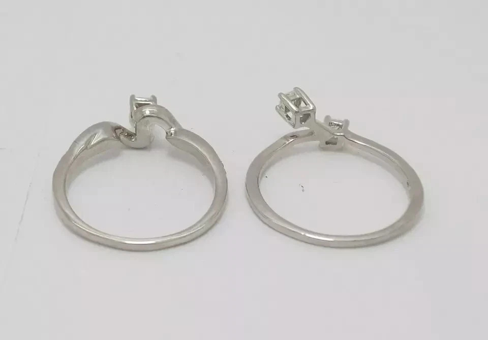 2Ct Princess Cut Lab Created Diamond Three-Stone Proposal Ring 14K White Gold FN