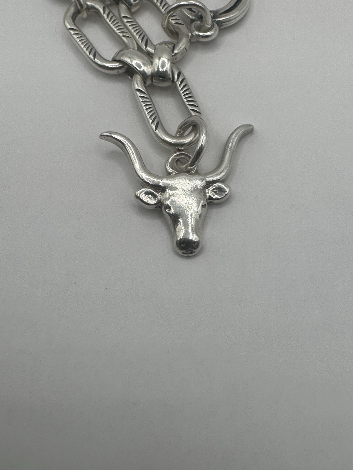 James Avery 7” Ornate Link Charm Bracelet with 8 Charms – 🤠 Western Flare!