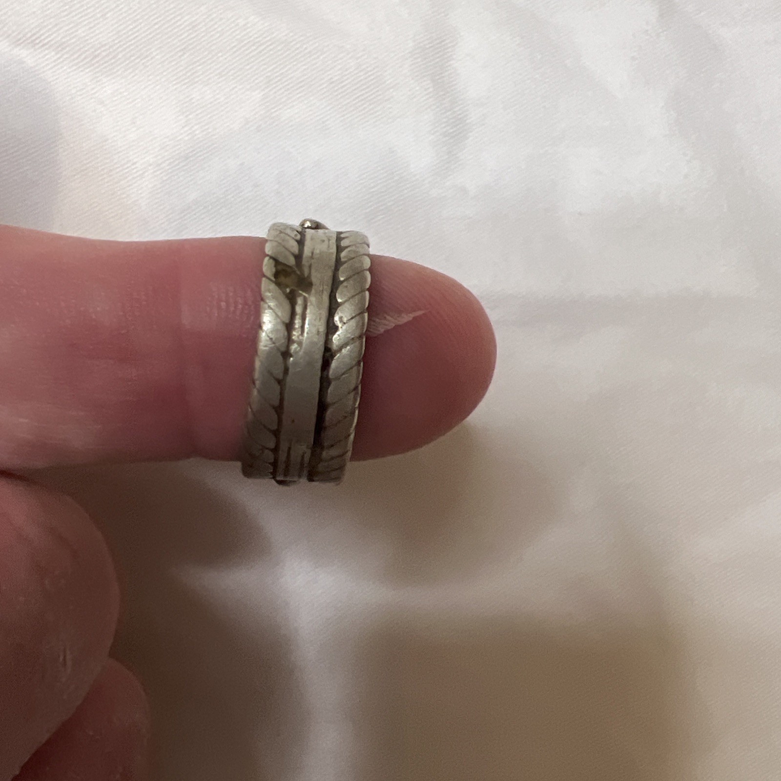 Vintage old DOME Authentic Yemenite Antique Silver Filigree YEMEN Tribal Ring