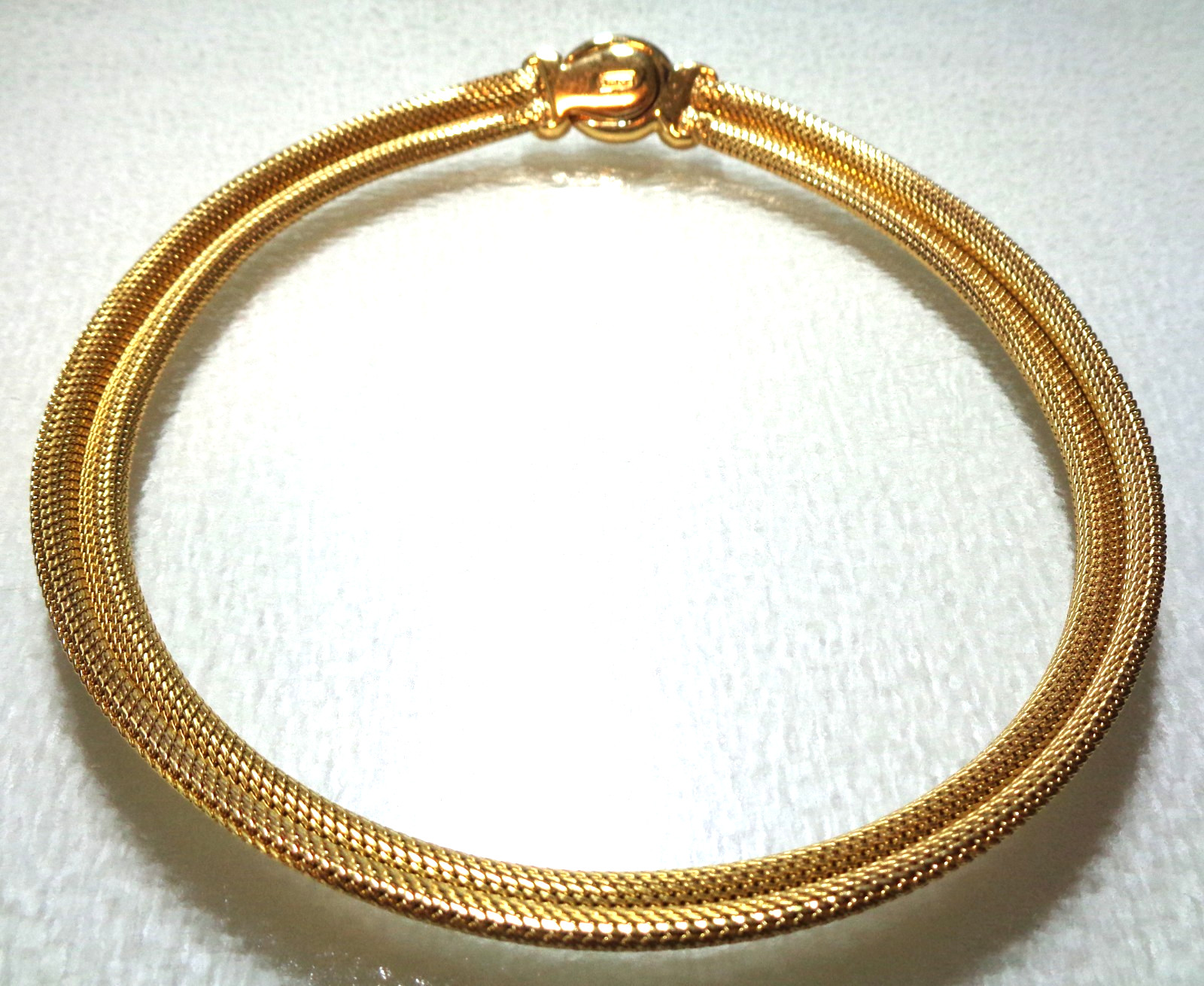 CHRISTIAN DIOR Signed, Authentic, Vintage, Gold Tone, Clear Rhinestones Swirl Me