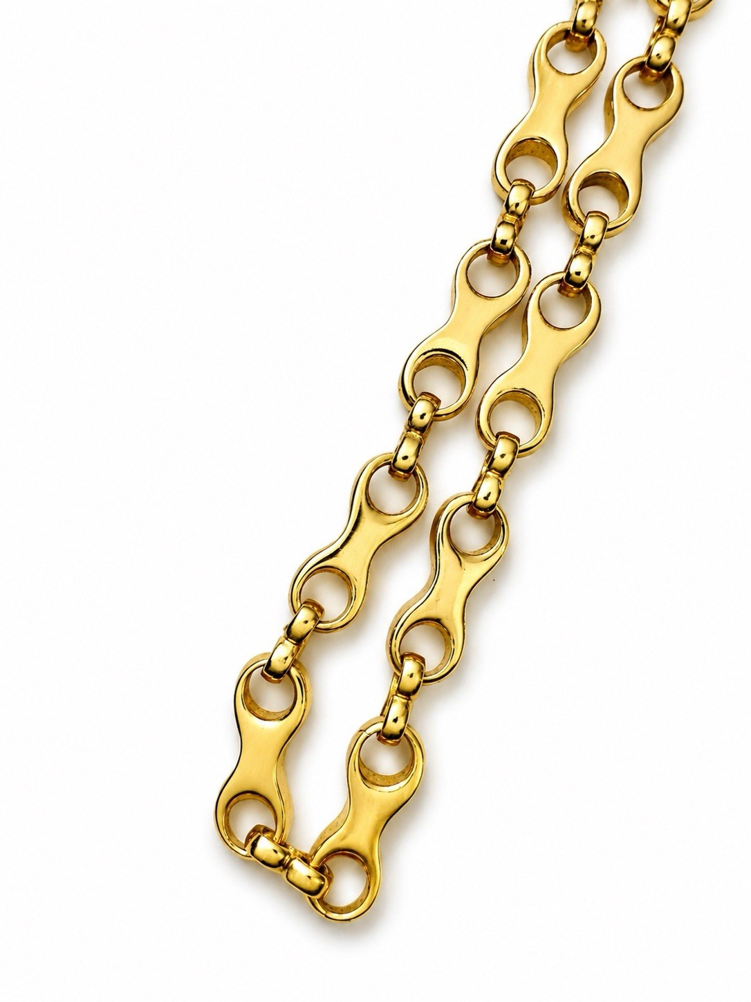 Authentic Givenchy Gold-Tone Link Necklace Vintage Statement PreOwn Excellent