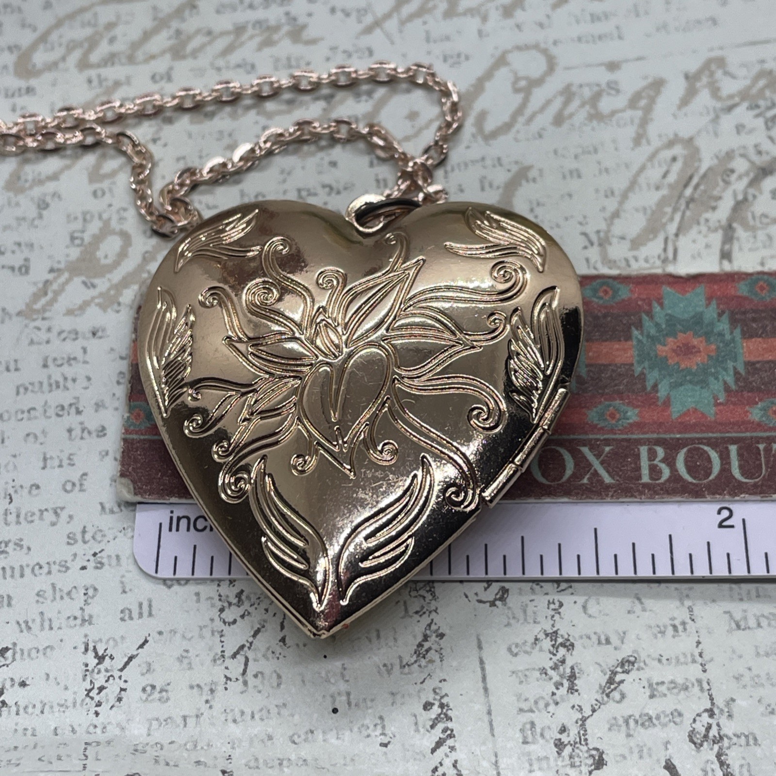 Blue Jay Bird VALENTINE Rose Gold Heart Locket Anniversary Bridal Gift Wedding