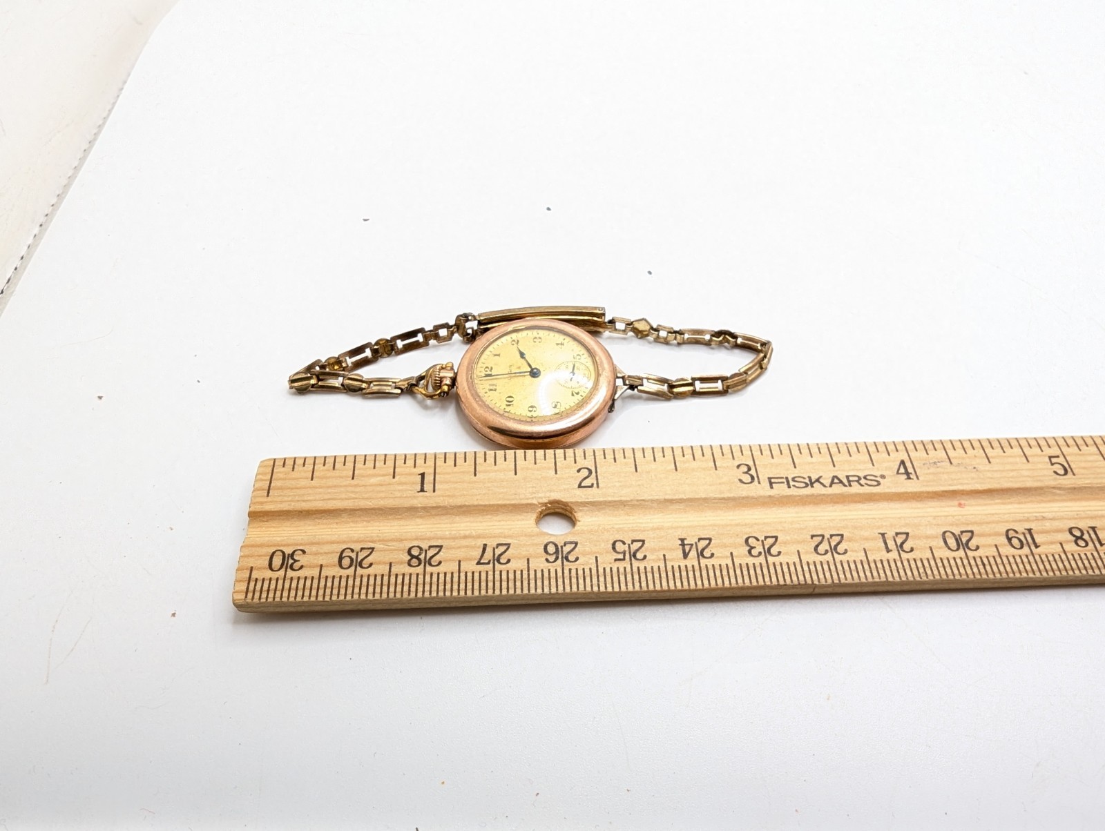 Antique 1920’s Elgin Transition Pocket Watch 12k GF Art Deco WORKS