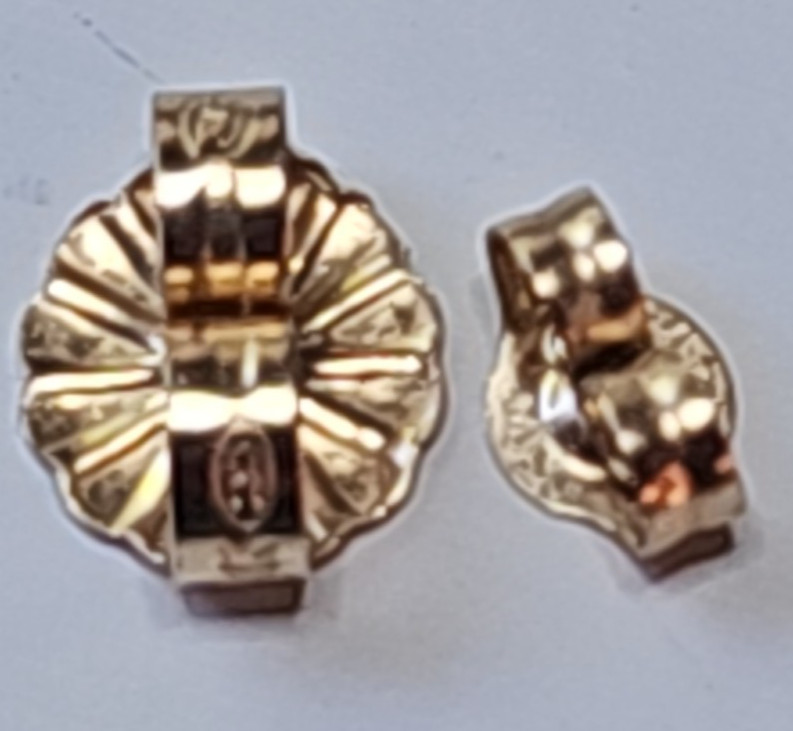 Vintage 14K Gold White Opal Post Earrings Tiny 6mm long
