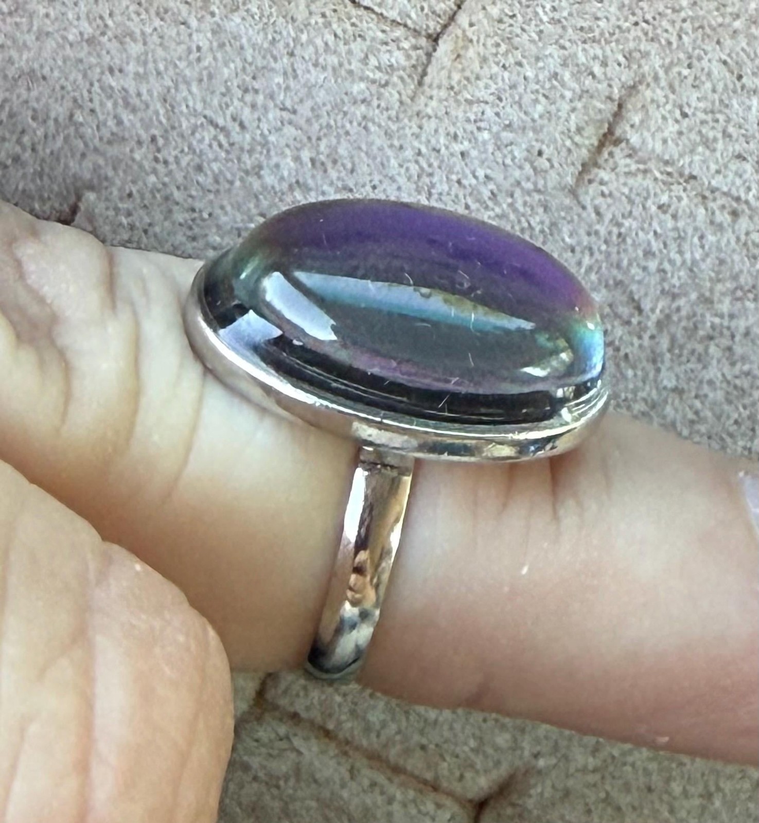 Vintage 1970’s Fancy Mood Ring 310 Small Plain Adjustable