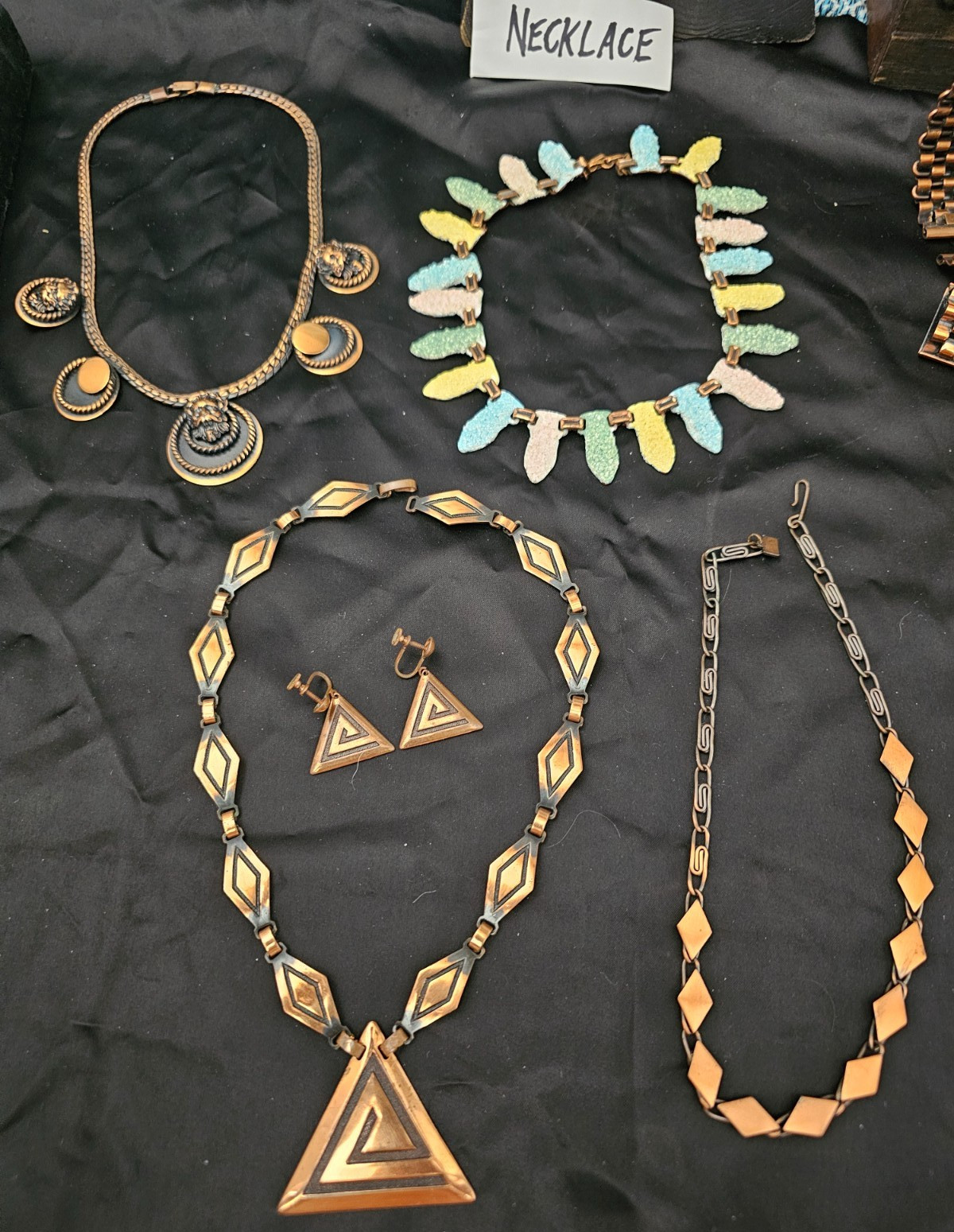 Estate Collection Vintage Copper Jewelry RENOIR Rebajes & More- 73 pcs