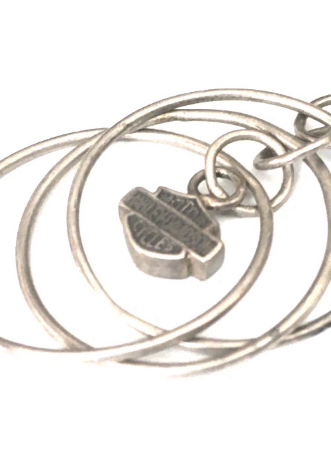 Harley-Davidson Bar And Shield• Pendant Or Charm • Spiral Wire Bracelet•