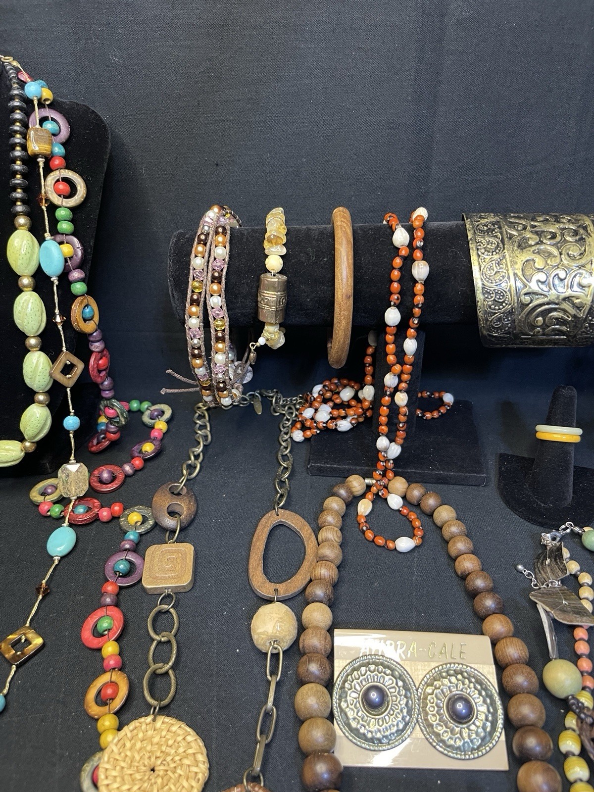 Vintage To Now Boho Costume Jewelry 23 Lot Necklace Earrings Bracelet Hippie