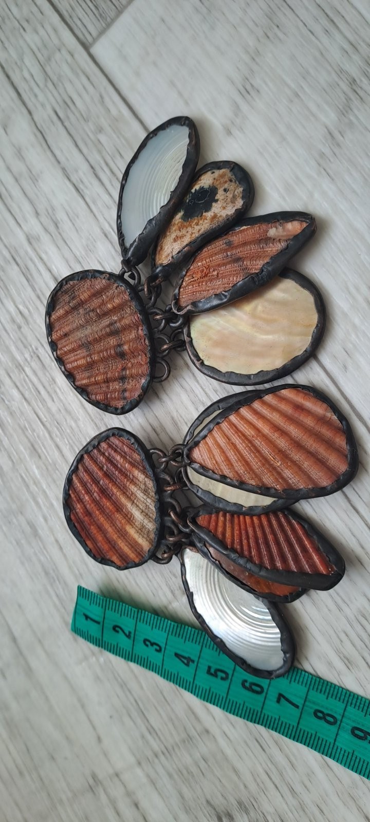 vintage earrings monies Artistic Shell Design