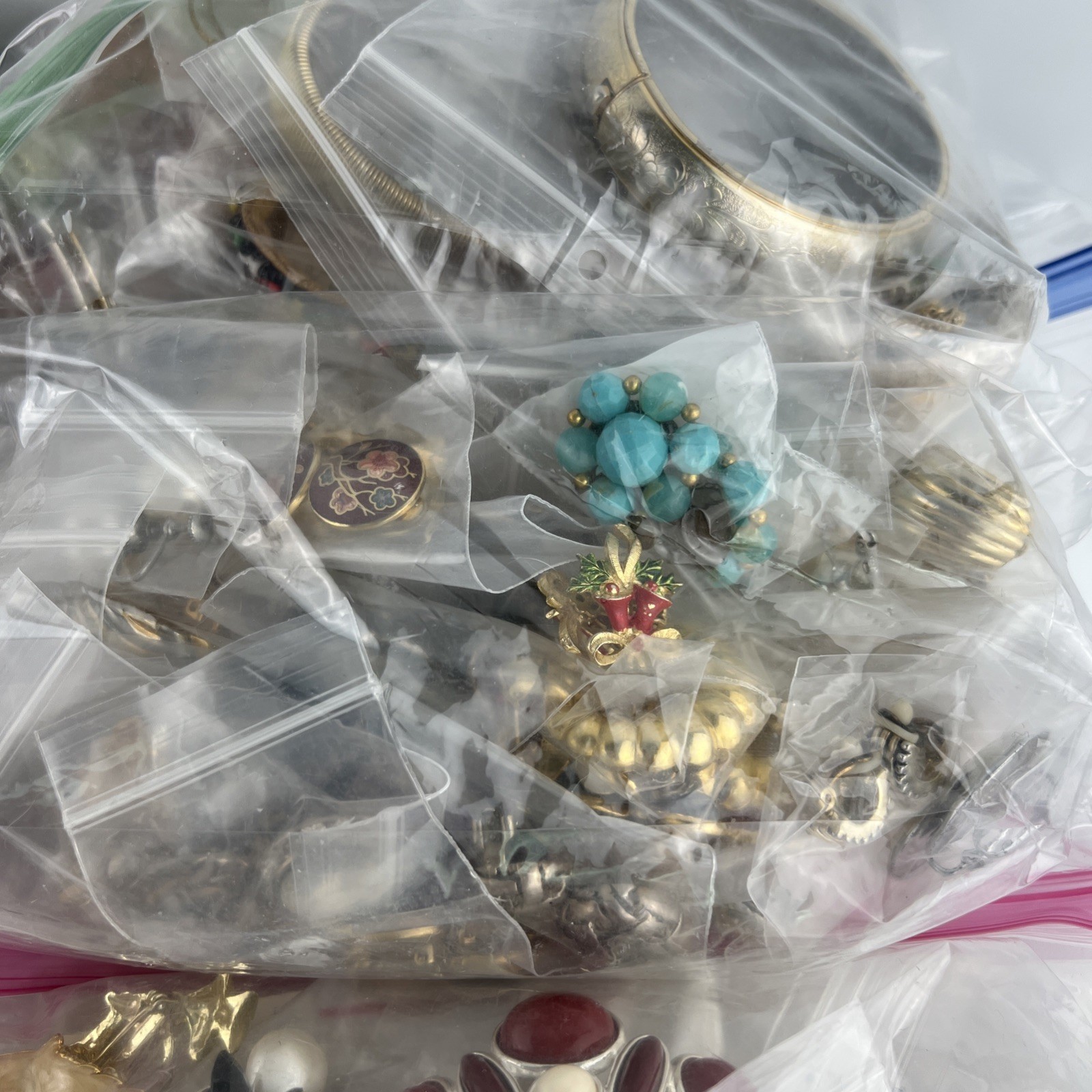 9lbs+ Lot of Vintage to Now Wearable Mixed Costume Jewelry Box Bulk Resale