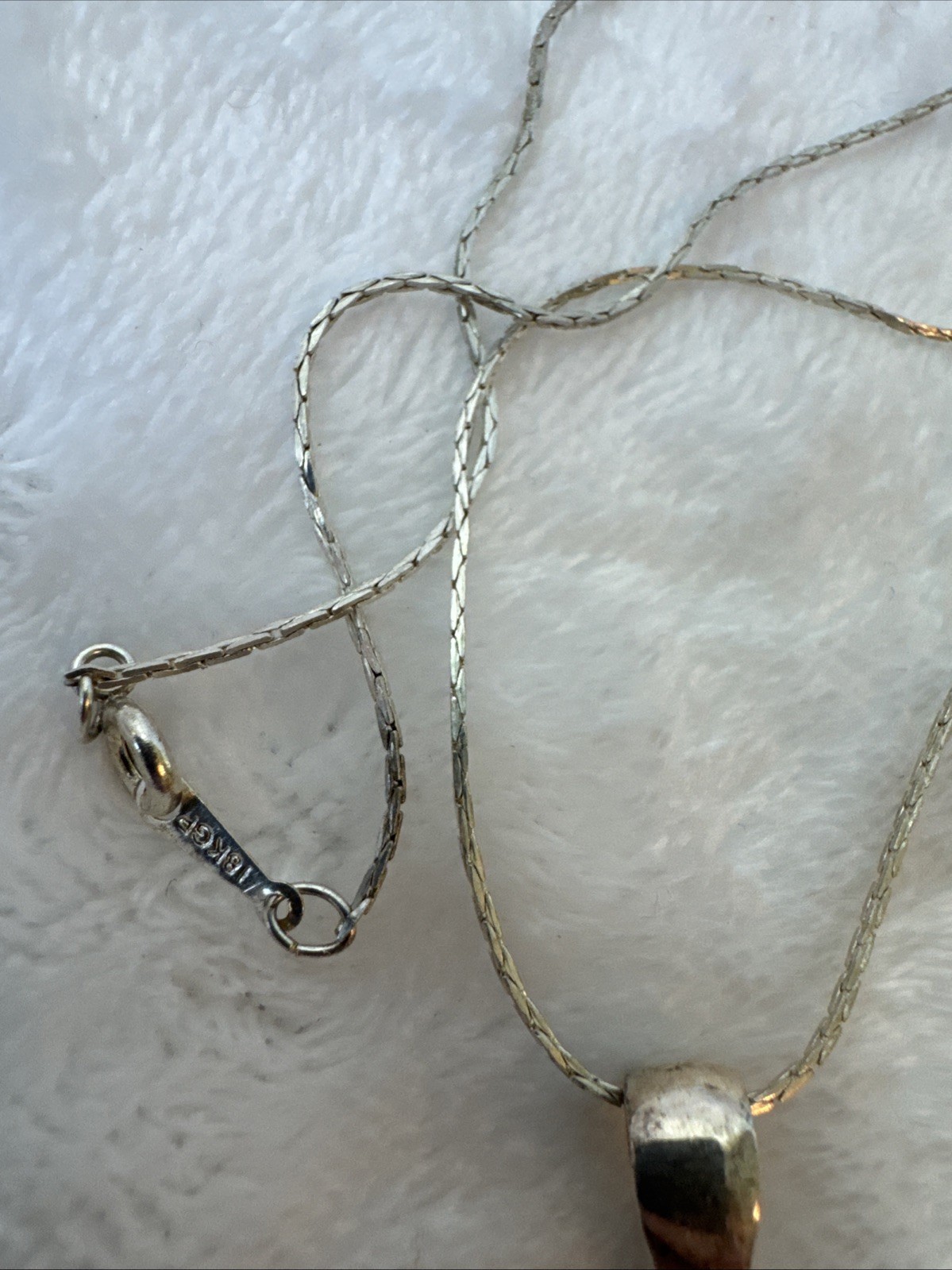 VTG Silver 18KGP herringbone chain 90s lighthouse starfish beach pendant cruise