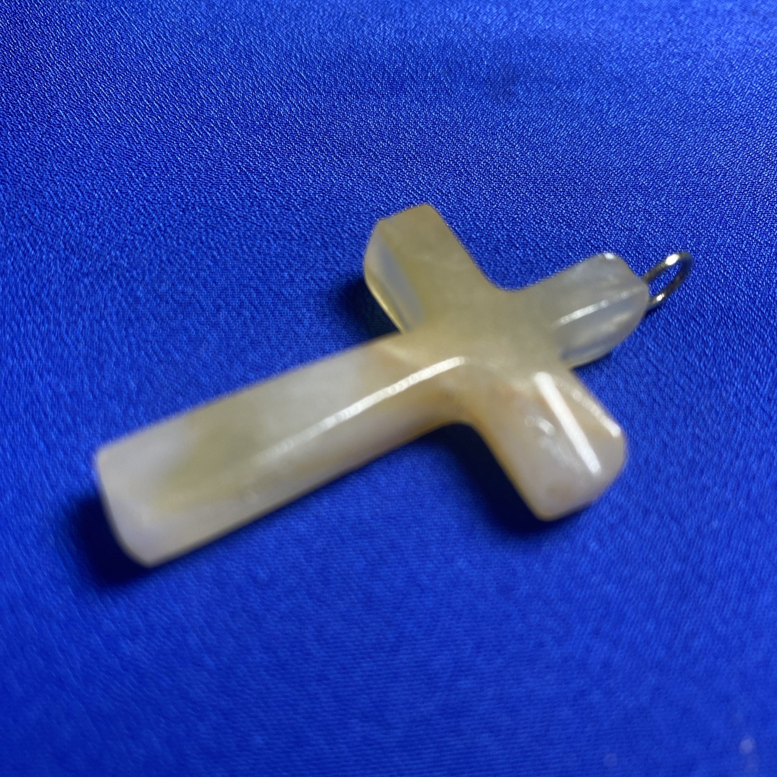 VINTAGE Cross Pendant –Shell/Mother-of-Pearl– 1.75”– Buyer to Confirm Material