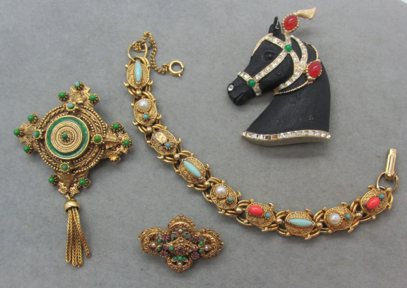 Vintage High-End Designer Costume Jewelry Repair Lot Robert Mandle Florenza