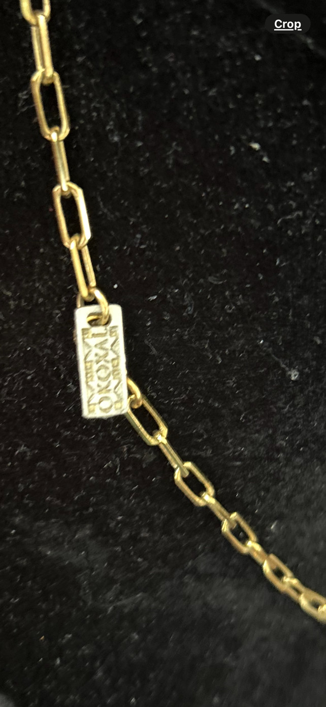 Artizan Goldtone Wire Wrapped Mother of Pearl V-neck Bib Collar Necklace