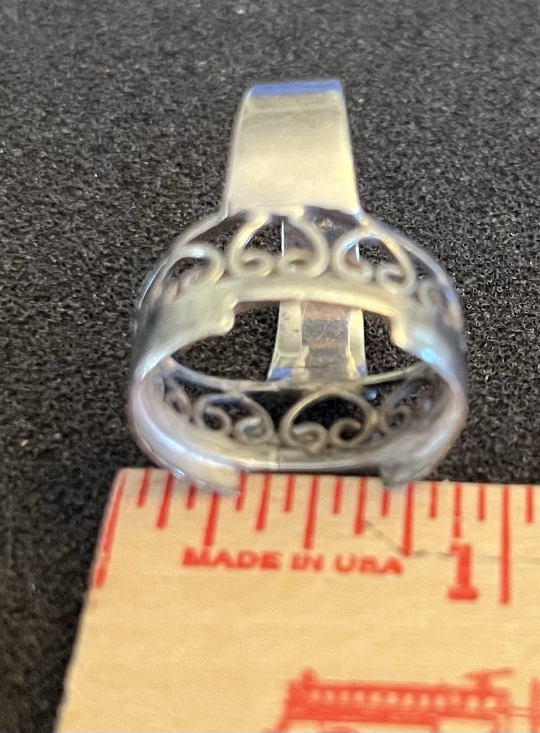Sterling Filigree Ring NO STONE 9.5