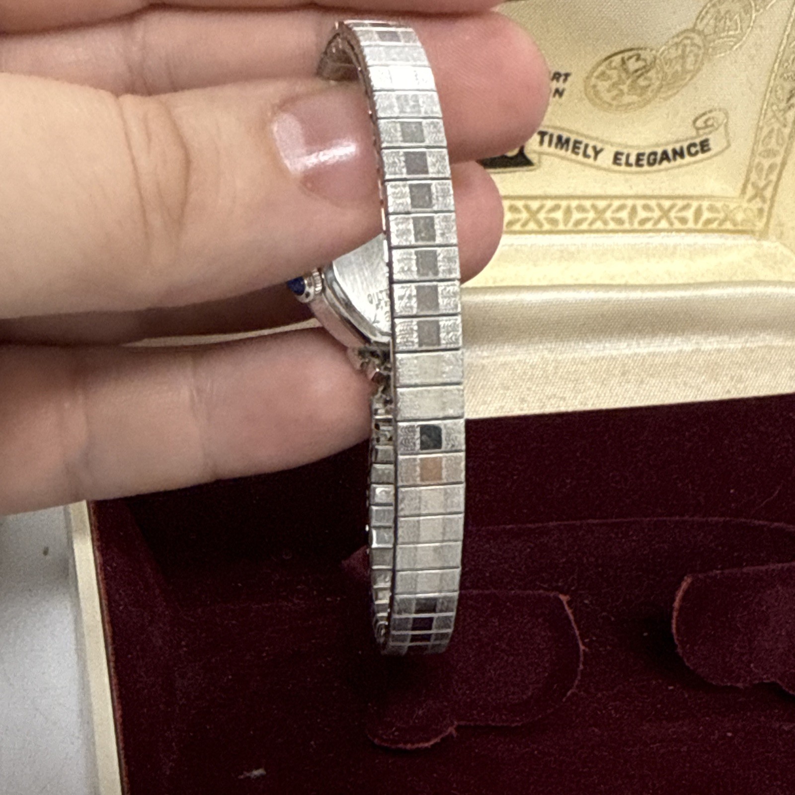 Lucien Piccard Pennard Genuine Diamond Watch Crown Sapphire Wind-up With Box