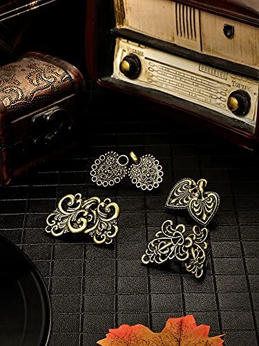 4 Pcs/set Sweater Clips Cloak Clasp Cardigan Clip Vintage Shawl Pin USA SELLER