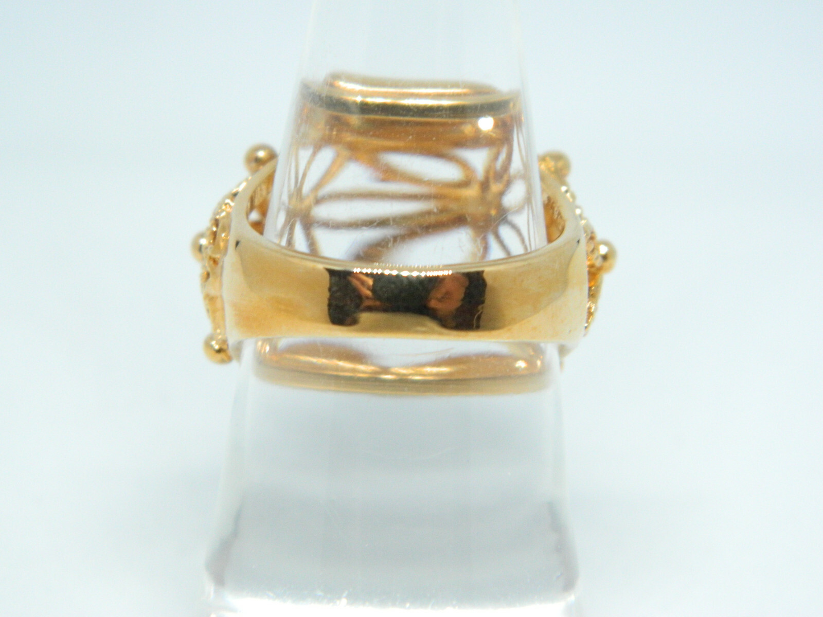 1979 Avon SPUN BLOSSOMS Filigree Ring Gold Tone Sizes 6.25 up to 7 No Box NOS