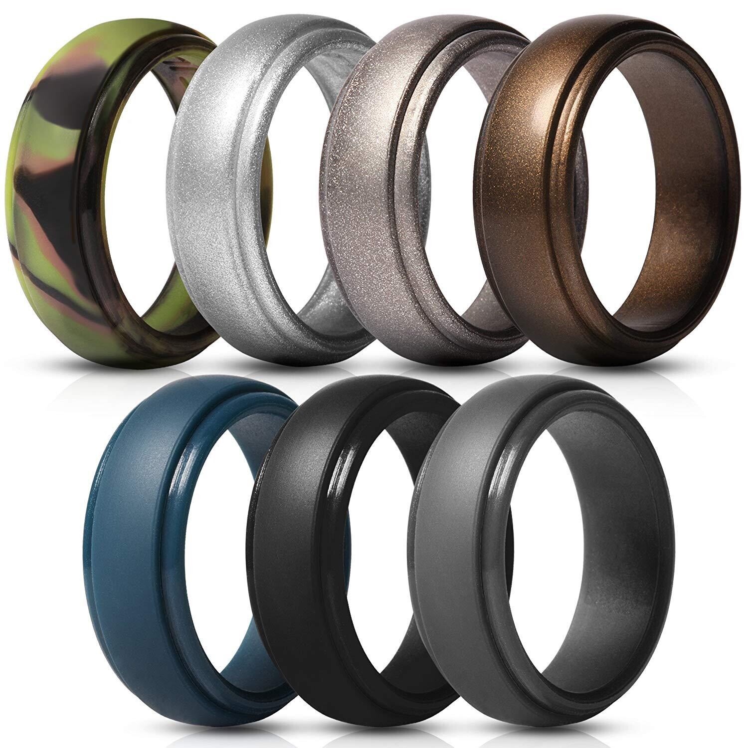 15 Silicone Rings Assorted Sizes And Assorted Colors-USA Vendor-FREE Shipping