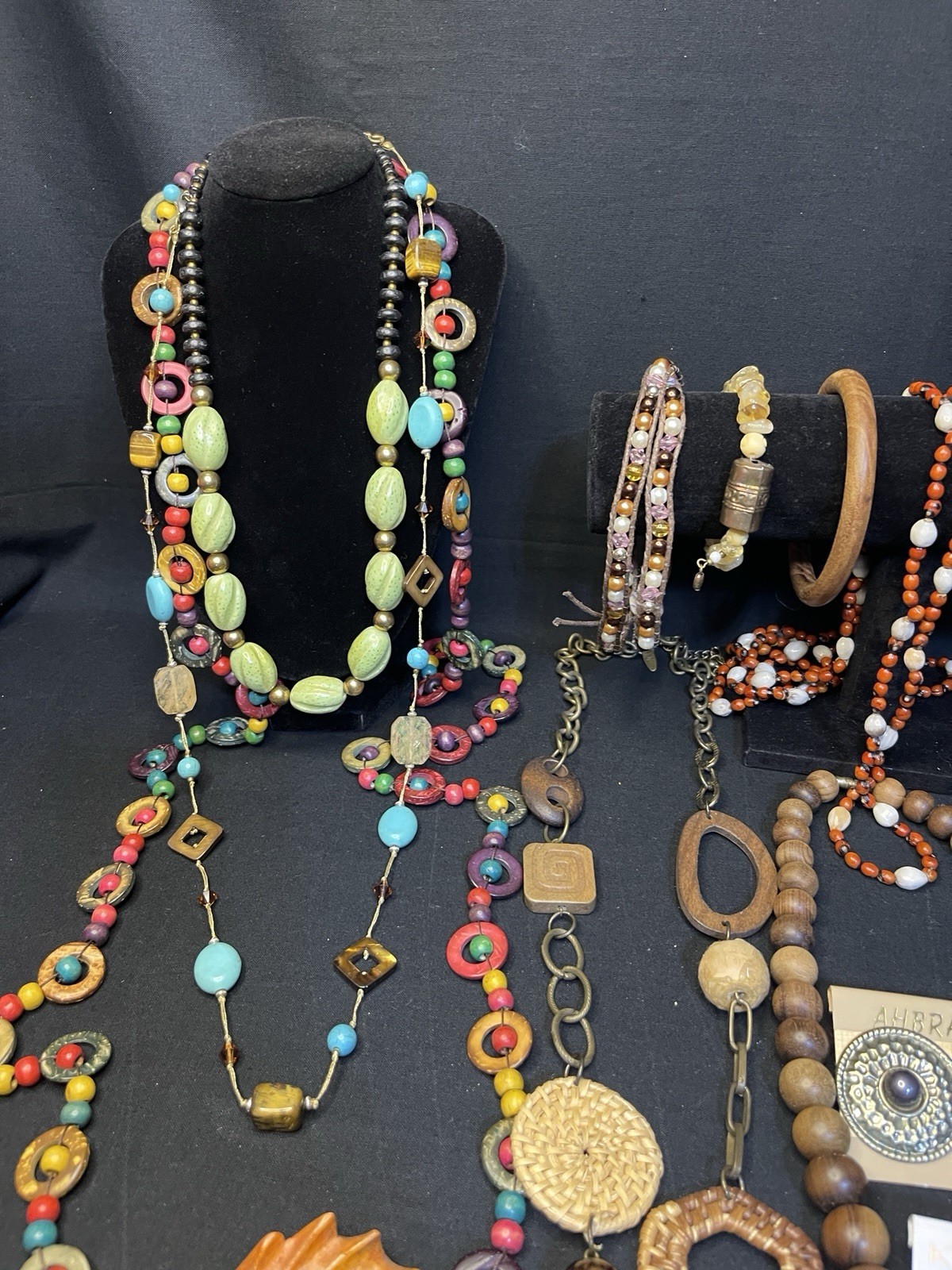 Vintage To Now Boho Costume Jewelry 23 Lot Necklace Earrings Bracelet Hippie