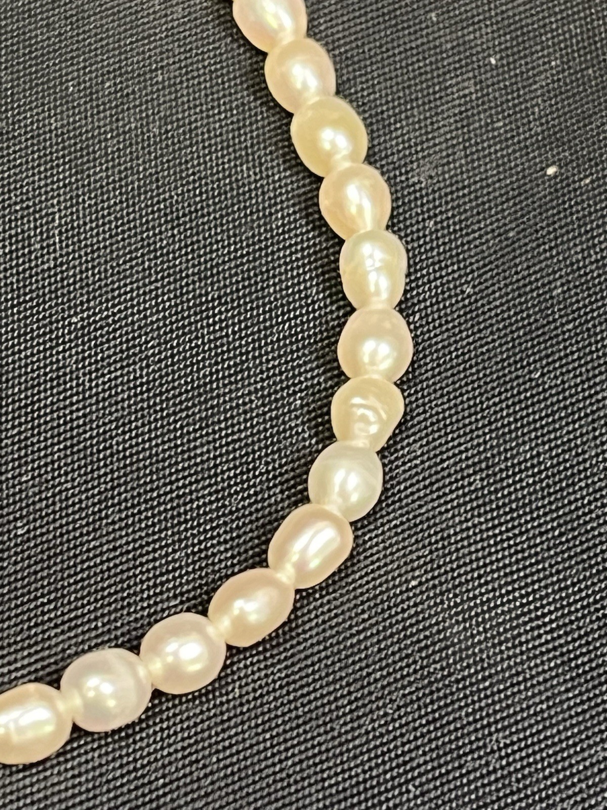 VINTAGE SILVER TONE 4MM FRESHWATER PEARL 7.5” BRACELET Fashion Jewelry